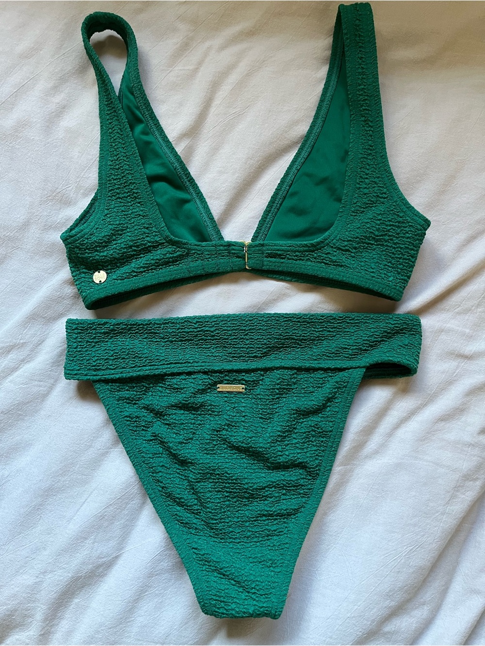 Billabong Textured Deep Green Bikini Set - Picture 3 of 3